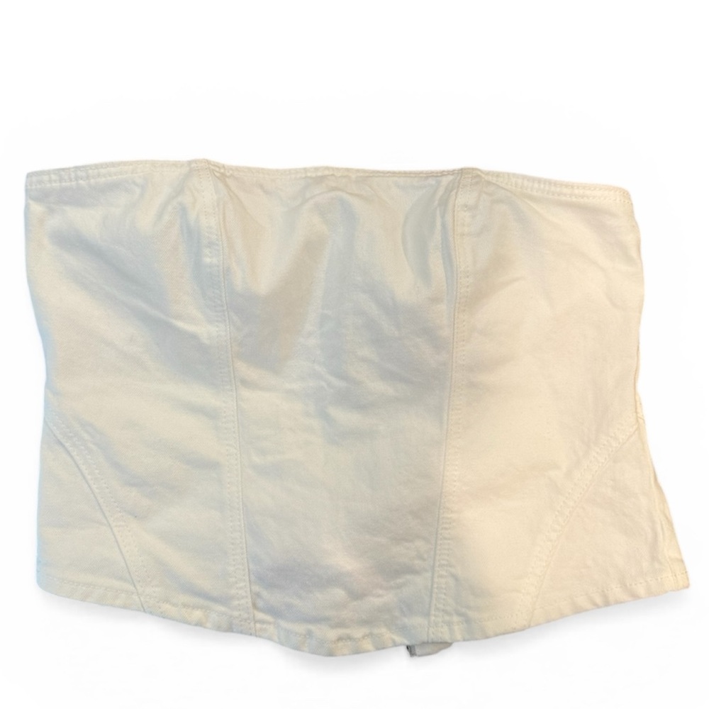 Universal Thread White Strapless Bustier Top NWT - image 1